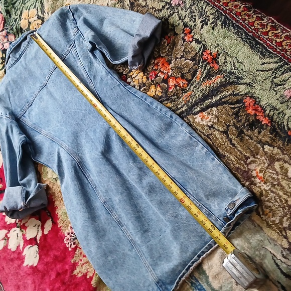 Zena Blue Denim Dress,‎ Midi. Sz.small - Picture 4 of 4